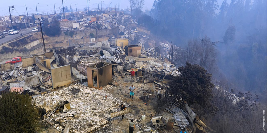 LOS INCENDIOS EN CHILE QUE DEJAN AL MENOS 20 MUERTOS Y POR LOS QUE SE DECLARÓ EL ESTADO DE CATÁSTROFE.